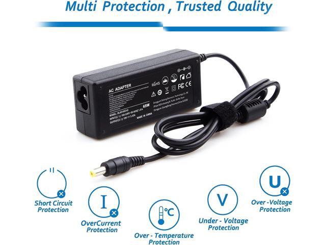 EBKK AC Adapter Monitor Power Cord for Acer LCD R240HY H236HL SB220Q R221Q S231HL G236HL G226HQL S230HL S202HL G246HL G276HL S240HL S220HQL S201HL...