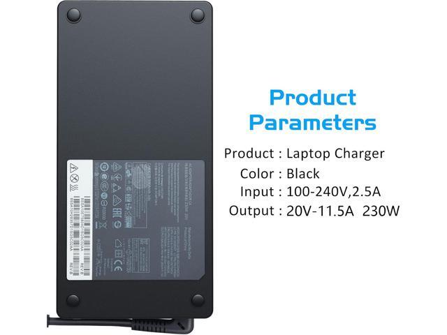 230 Watt 20V 11.5A Power AC Adapter for Lenovo ThinkPad P70 ADL230NLC3A GX20L29347 00HM627 01FR046 4X20E75111 SA10M42756 Laptop Adapter Supply...