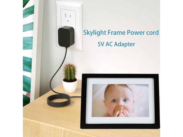 Power Cord for Skylight, HP, Aluratek, BSIMB Smart Digital Picture Frame 5V AC Adapter Charger (Not for 9V or 12V)
