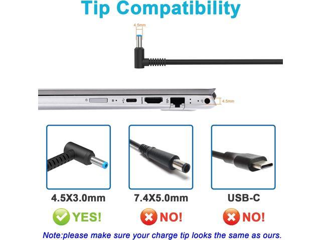 45W 19.5V 2.31A Ac Adapter Laptop Charger for HP 741727-001 TPN-C125 HSTNN-LA40 HSTNN-DA40 854054-002 HSTNN-CA40 740015-002 740015-003 740015-004,...