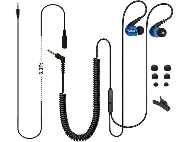 Joymiso 16Ft Extra Long Cord Earbuds Headphones for TV PC Laptop with Mic, Volume Control, Spring Coil Wire & Extension Cable, 3.5mm Wired Over Ear...