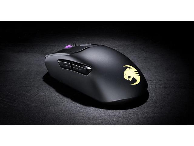 ROCCAT Kain 200 Wireless PC Gaming Mouse, AIMO RGB Backlit Lighting, Owl-Eye Optical Sensor, Ergonomic Mouse Feel, 5 Side Buttons, Adjustable Up to...