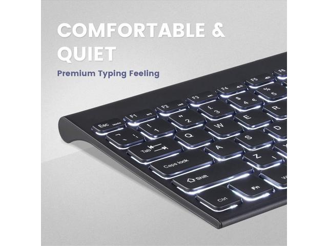 Perixx PERIBOARD-429 US Wired Mini Backlit Keyboard - Thin and Silent Scissor Keys - White Backlight Color - US English