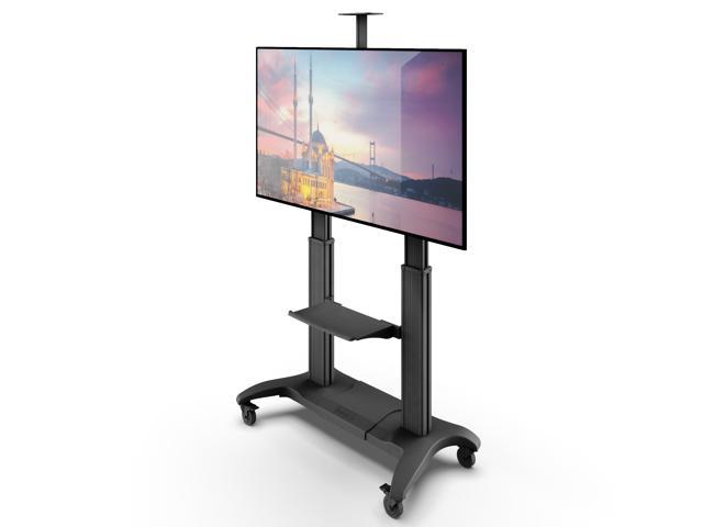 Kanto MTMA100PL Height Adjustable Mobile TV Stand with Adjustable Shelf for 60-inch to 100-inch TVs