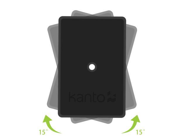 Kanto SP9 9 Universal Desktop Speaker Stands with Rotating Top Plates and Cable Management - Pair (Black) - image 5