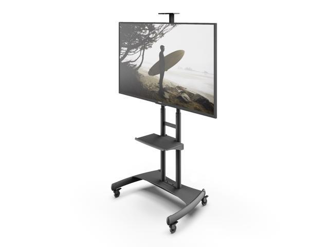 Kanto MTM82PL Height Adjustable Mobile TV Stand with Adjustable Shelf for 50-inch to 82-inch TVs