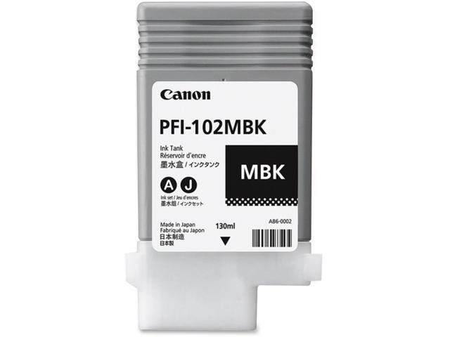 Canon - 0894B001AA - Canon PFI-102MBK Original Ink Cartridge - Inkjet - Matte Black - 1 Each