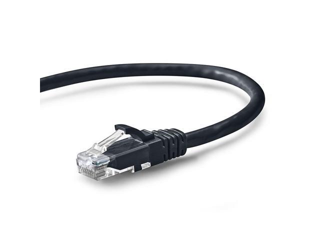 NavePoint Cat6 UTP Ethernet Network Patch Cable UL Listed, 7 FT., 10 Gbps, Black, 10-Pack