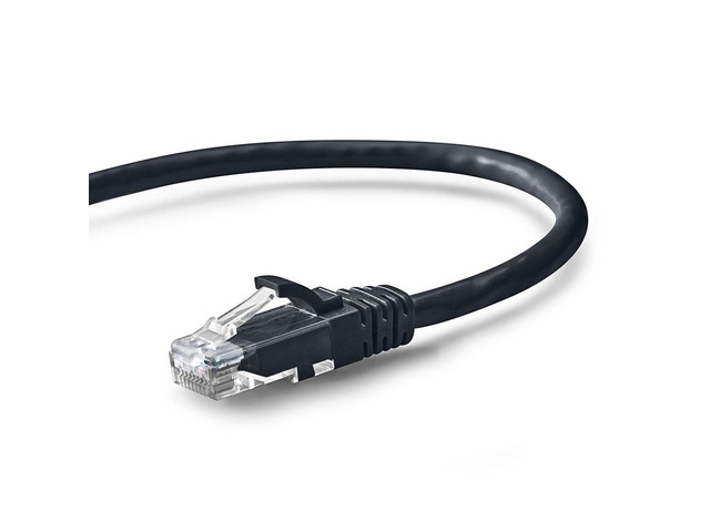 NavePoint Cat6 UTP Ethernet Network Patch Cable UL Listed, 25 FT., 10 Gbps, Black