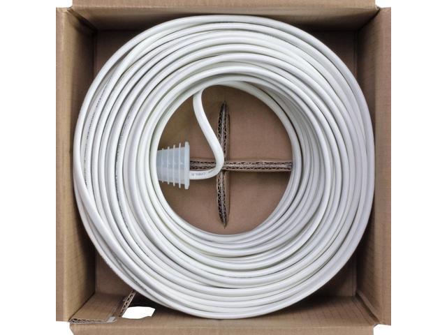 NavePoint 250ft In Wall Audio Speaker Cable Wire CL2 18/2 AWG Gauge 2 Conductor Bulk White - image 3