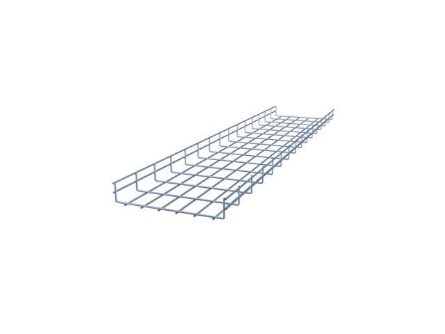 NavePoint Electro Zinc Plated Wire Mesh Cable Tray, 11.82'W x 1.97'D x 59.06'L, 2 Pack