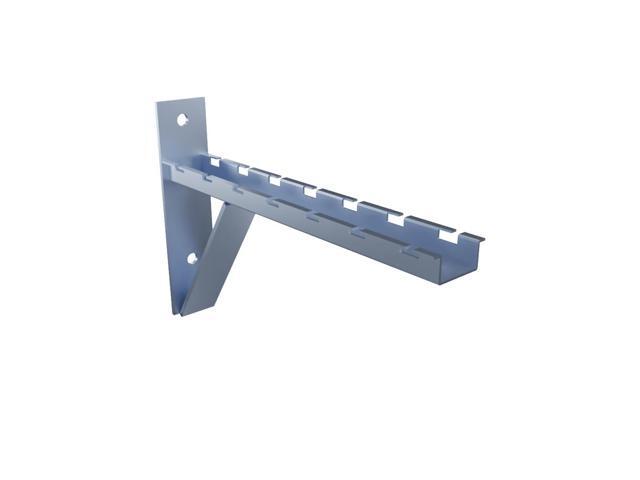 Electro Zinc Plated Wire Mesh Cable Tray bracket, Triangle, Wall Mount, 300mm, 2 Pack