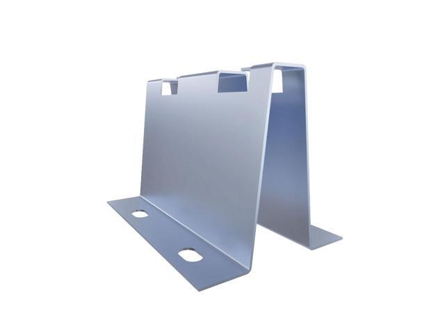 NavePoint 22/57' Electro Zinc Plated Wire Mesh Cable Tray Standoff Base Bracket Floor Mount - 2 pack