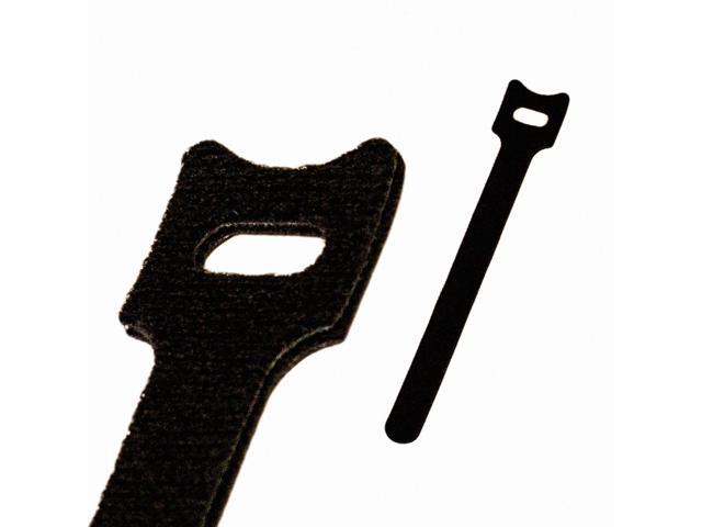 NavePoint 6 Inch Hook and Loop Reusable Strap Cable Cord Wire Ties 25 Pack Black