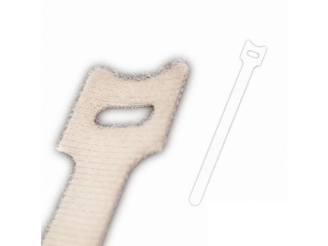 NavePoint 8 Inch Hook and Loop Reusable Strap Cable Cord Wire Ties 25 Pack White