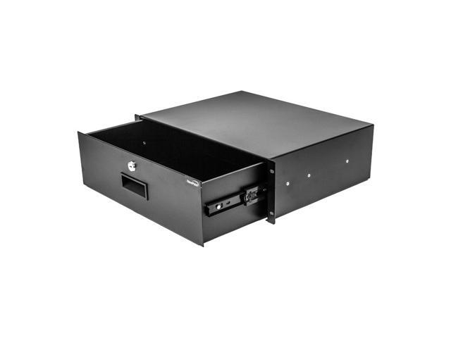 NavePoint Server Cabinet Case 19' Rack Mount DJ Locking Lockable Deep Drawer with Key 3U