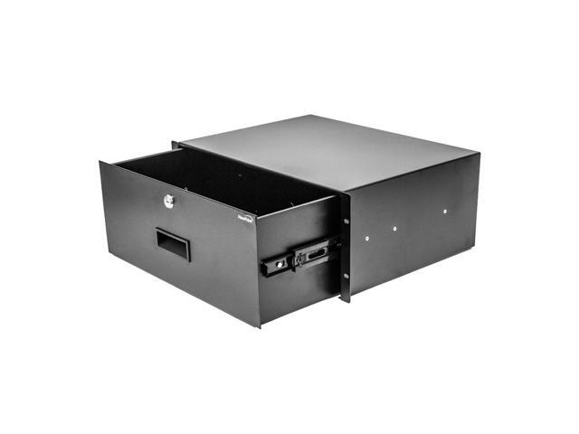 NavePoint Server Cabinet Case 19' Rack Mount DJ Locking Lockable Deep Drawer with Key 4U