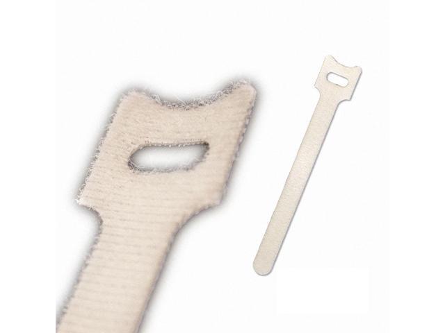NavePoint 6 Inch Hook and Loop Reusable Strap Cable Cord Wire Ties 100 Pack White