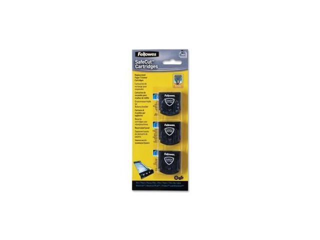 Fellowes 5411304 Replacement Safecut Blade Cartridges - 3pk Assorted