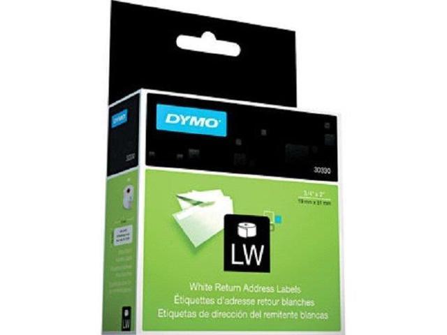Dymo Labelwriter Return Address - Address Labels - Black On White - 0.75 In X 2 In - 500 Label(s) (