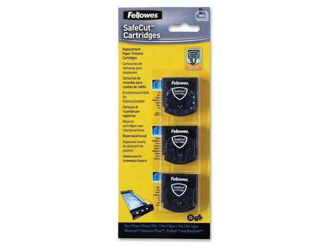 Fellowes 5411304 Replacement Safecut Blade Cartridges - 3pk Assorted