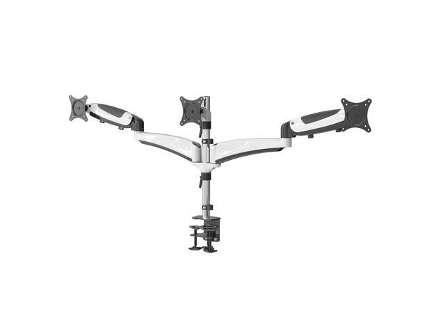 Triple Articulating Monitor Mount. Supports 3 monitors 15 to 28' each. Spring Loaded arms provide flexibility in movement and monitor orientation.