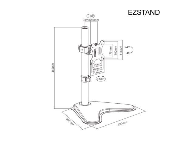 Freedom9 EZSTAND Articulating Monitor Arm Accs With Stand Base - image 3