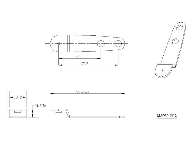 VESA ADAPTER 100MM-200MM SILVER