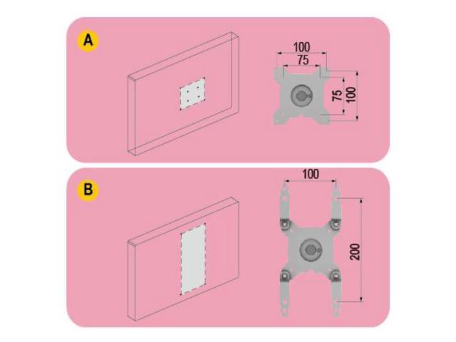 VESA ADAPTER 100MM-200MM SILVER - image 2