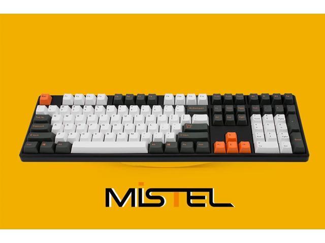 Mistel Doubleshot PBT Keycaps for Mechanical Keyboard with Cherry MX Switches and Clones, 108 Keys Plus Extra 11 Keys Set, PBT Keycaps with 6.25U...