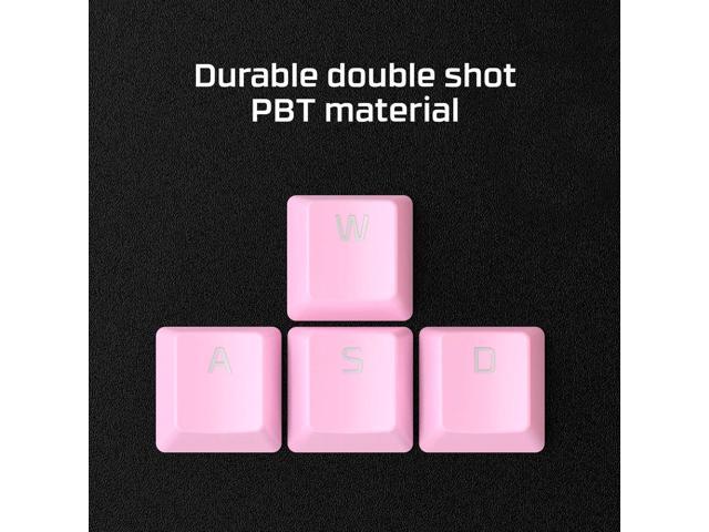 HyperX PBT Keycaps Full Key Set Double Shot English US Layout 104 Keys Pink