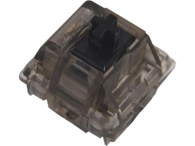 Custom Switch Gateron Ink 5 pin V2 Switches Transparent Smokey Housing Black Red Blue Silent Black Yellow for Mechanical Keyboard (70 PCS, Black Ink)