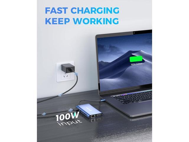 UtechSmart Docking Station, Triple Monitors USB C Laptop Docking Station, 11-1 USB C Dock with 2 HDMI, VGA, PD3.0, SD TF Card Slot, 4 USB Ports...