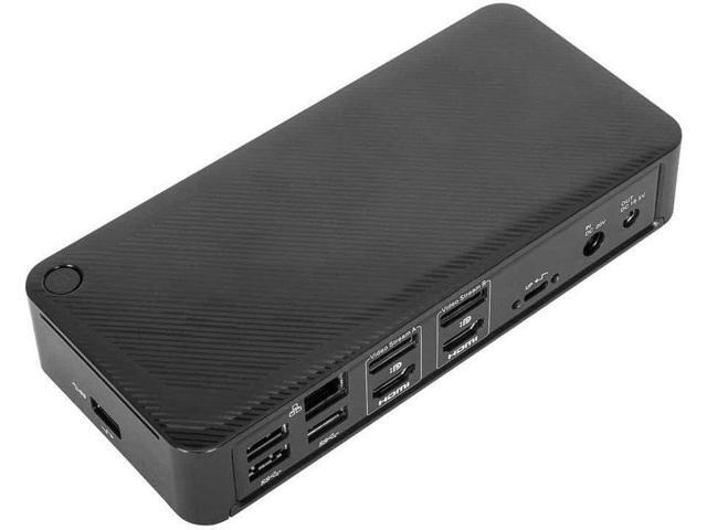 Targus USB-C Universal Docking Station with 100W Power Delivery (1x USB Type-C, 3 USB Type-A, 1 Audio Jack, 2 DisplayPort, 2 HDMI 2.0, 1 RJ-45,...