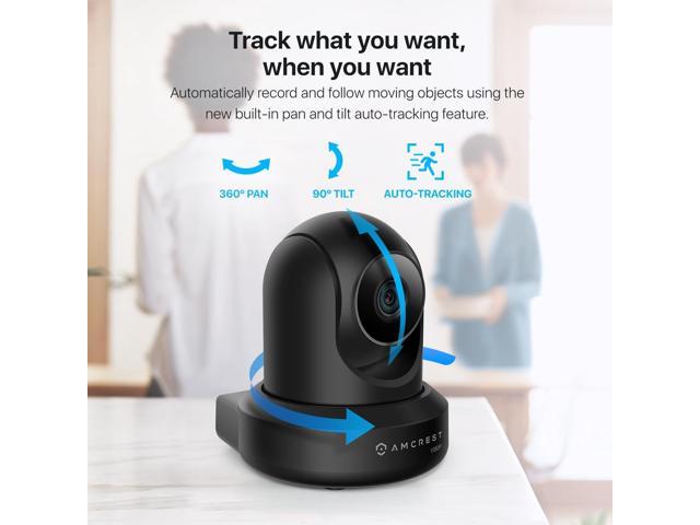 Amcrest 2-Pack 1080p WiFi Camera Indoor, 2MP Pan/Tilt Home Security Camera, Auto-Tracking, Motion & Audio Detection, Enhanced Browser...