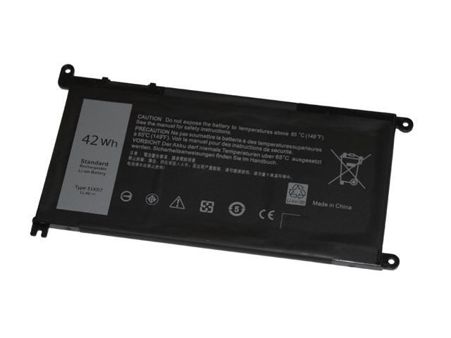 Powerwarehouse new 51KD7 Replacement Battery for Dell Chromebook 11 3180, 11 3189 11.4V 42Whr
