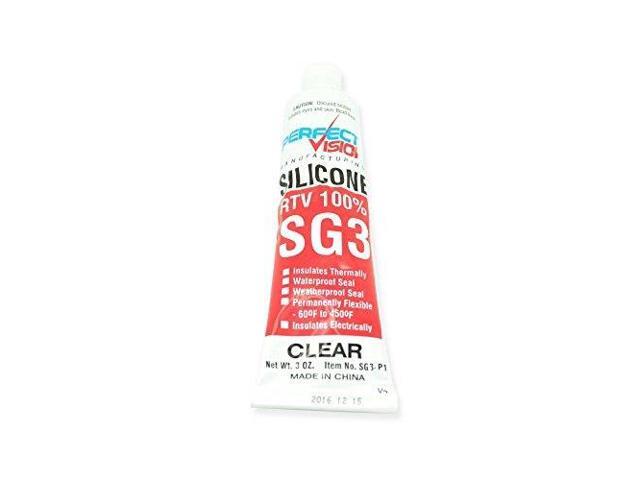 SG3-P1 Perfect Vision Silicone Sealant 3 oz, Clear Waterproof Seal