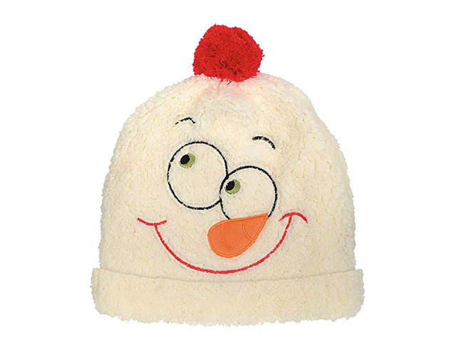 Department 56 Snowpinions Snowman with Funny Face Winter Hat