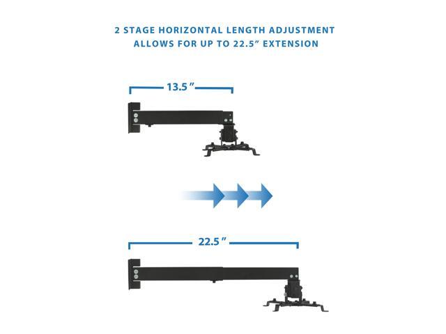 Mount-It! Wall Ceiling Projector Mount with Universal LCD/DLP Mounting Epson, Optoma, BenQ, Viewsonic Projectors