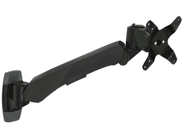 Mount-It! Single Monitor Wall Mount Fits 20-24 Monitors TAA Compliant Silver