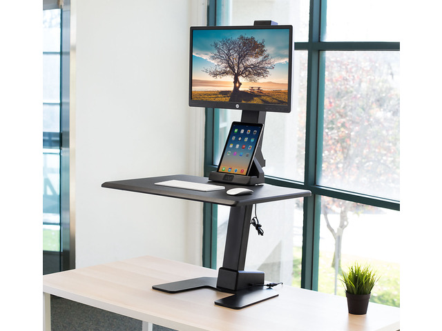 Mount-It! Electric Gaming Standing Desk Converter with Monitor Mount