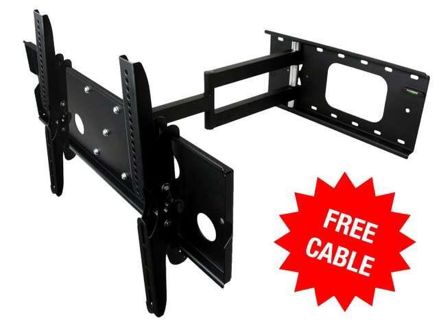 Mount-It! Full Motion TV Mount Fits 55'-80' TVs 26' Wall Extension