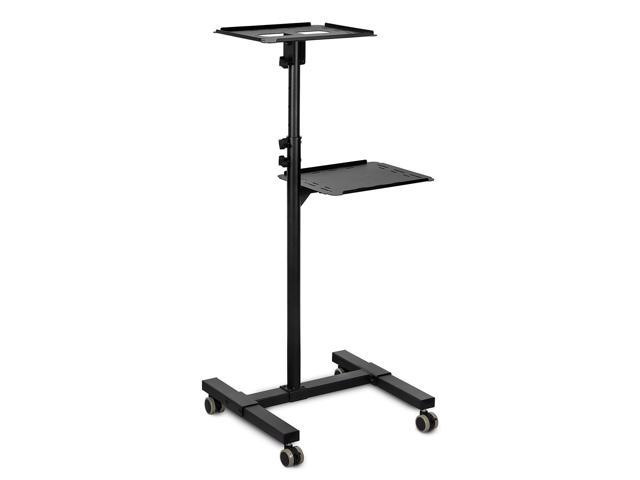 Mount-It! Mobile Projector Stand Rolling Height Adjustable Laptop and Projector Presentation Cart