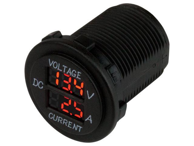 Sea-Dog Round Voltage & Amp Meter - 6V-30V & 0 Amp - 10 Amp Meter