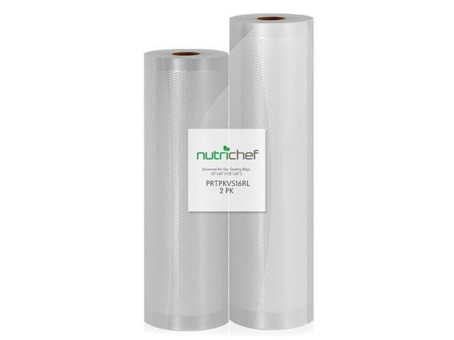 NutriChef PRTPKVS16RL Universal Combo Vacuum Sealer Bags, 100 Feet