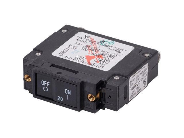 BLUE SEA 7443 UL-489 CIRCUIT BREAKER 20A DC FLAT ROCKER