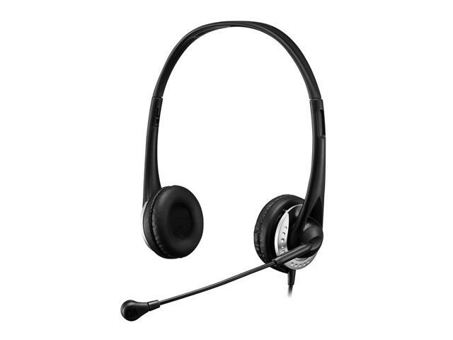 Adesso Xtream P2 USB Wired Multimedia Headset with Microphone Binaural Over the Head Black XTREAMP2