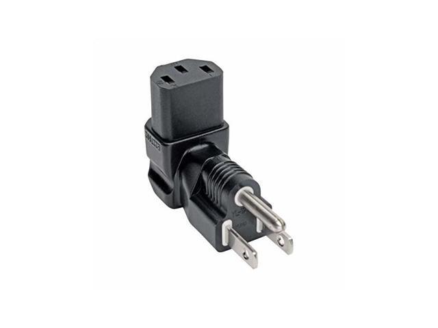 Tripp Lite Down-Angled Nema 5-15P To C13 Power Cord Adapter - 10A 125V Black