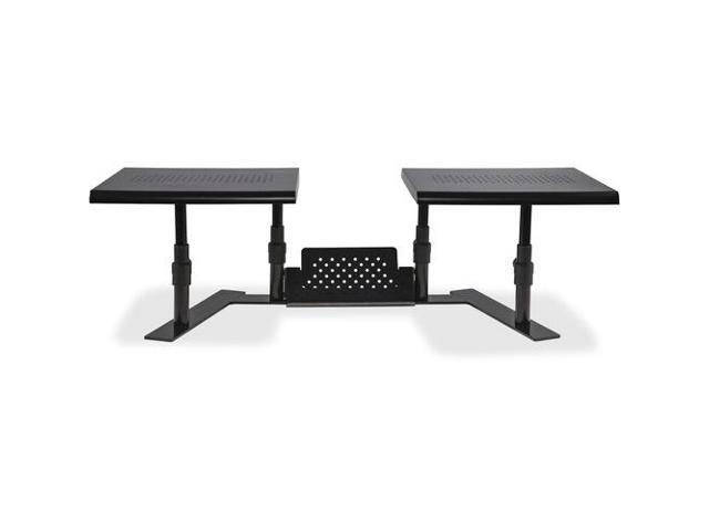 Allsop Dual Monitor Stand Steel 32'Wx14'Dx6-1/10'-8-2/5' Black 31883