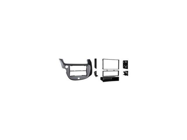 Metra - Dash Kit for Select 2009-2013 Honda Fit DIN - Silver - image 4